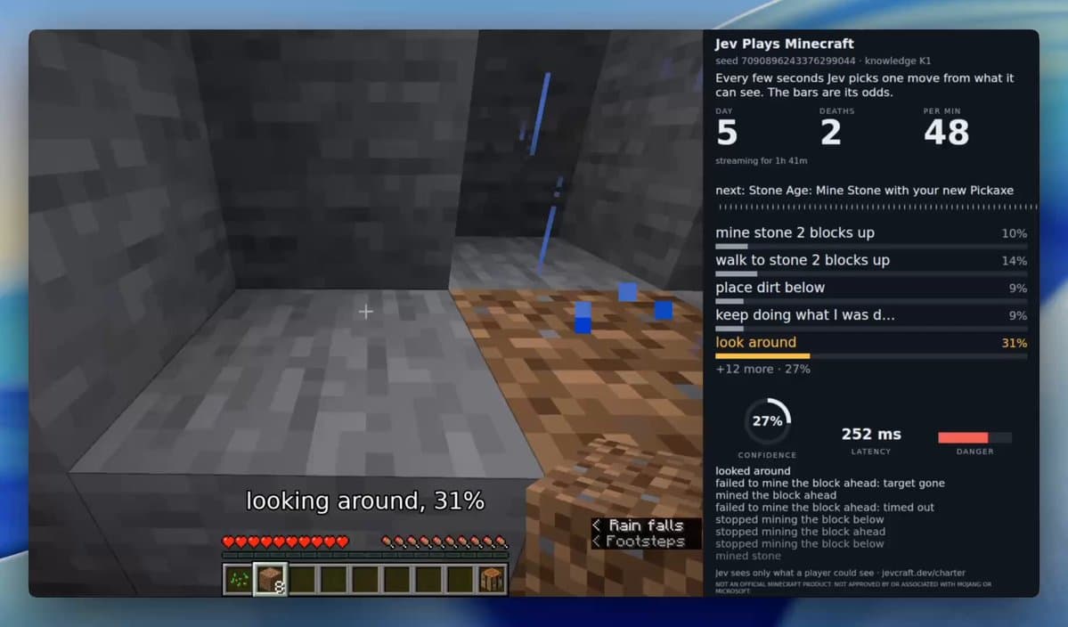 Jev Plays Minecraft