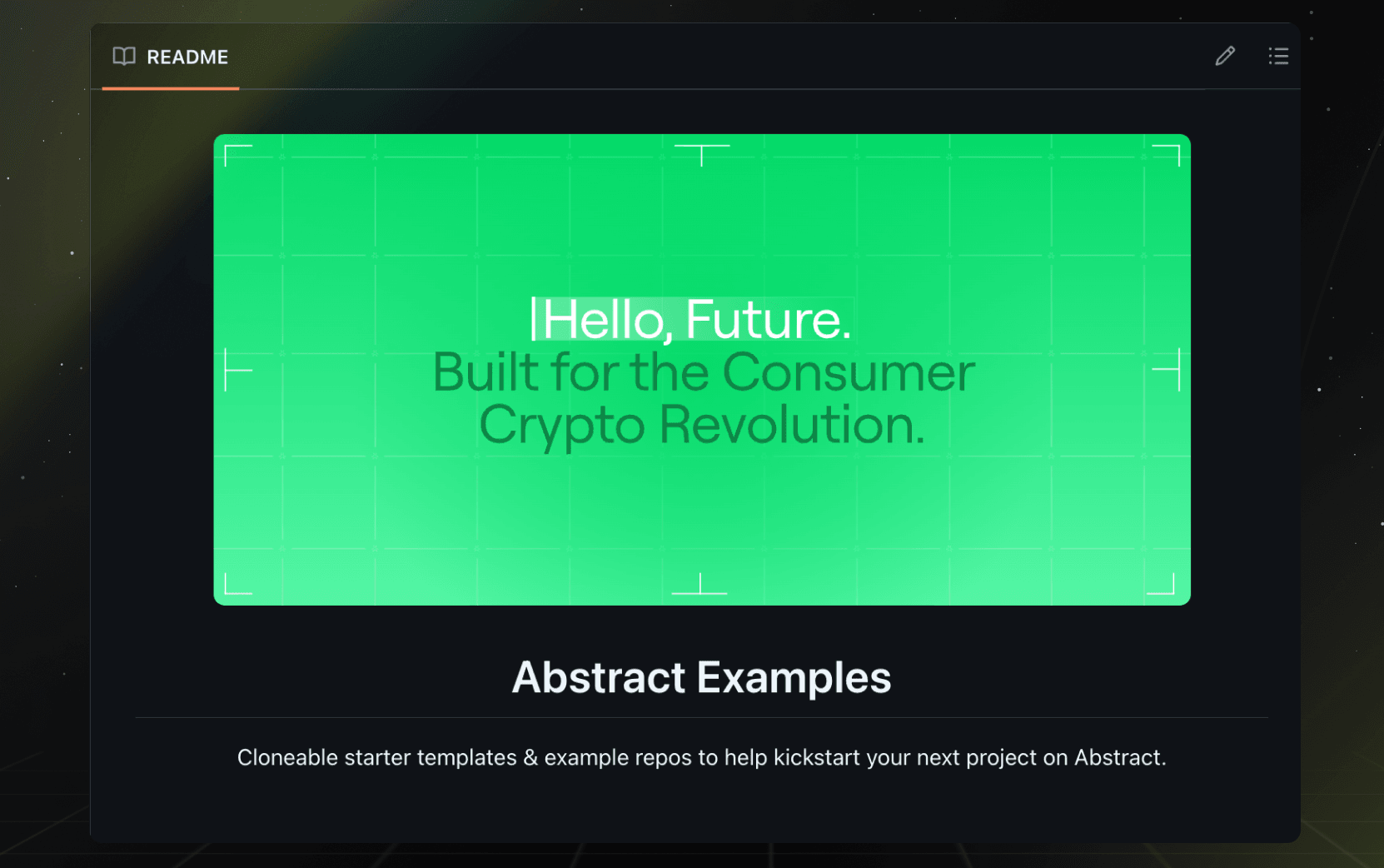 official Abstract code examples repo screenshot
